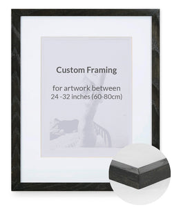 Custom Framing - Contemporary Bevel - Large (24"-32")