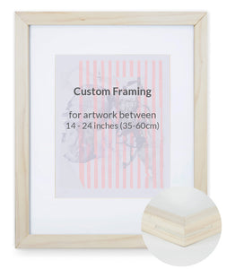 Custom Framing - Contemporary Bevel - Medium (14"-24")