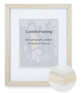 Custom Framing - Contemporary Bevel - Small (under 14")